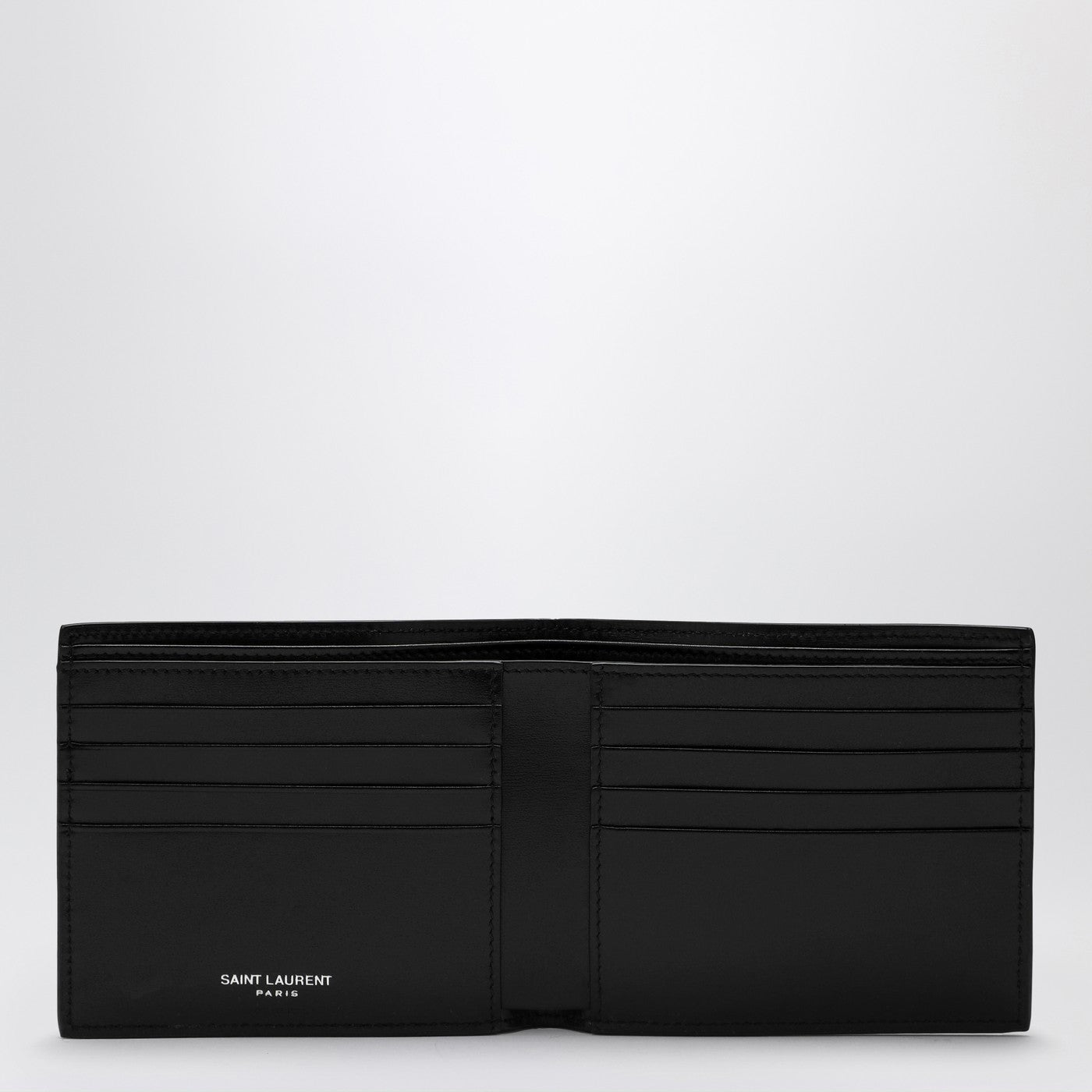 Portafoglio bifold in pelle nera