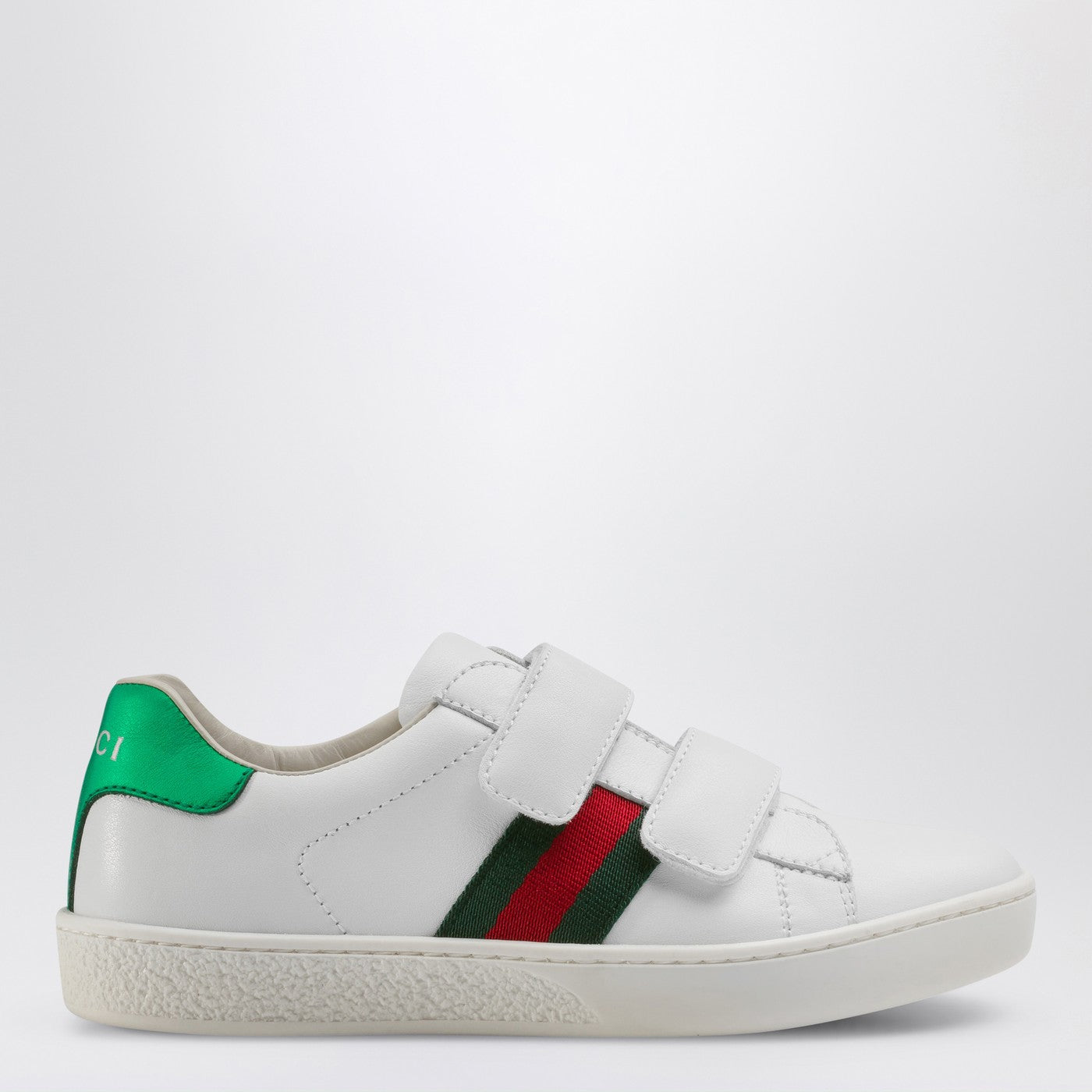 Ace white Sneakers with Web ribbon