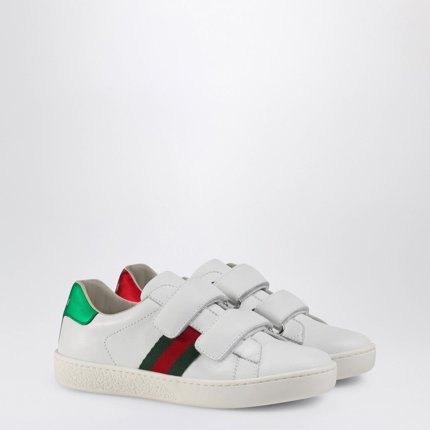 Ace white Sneakers with Web ribbon