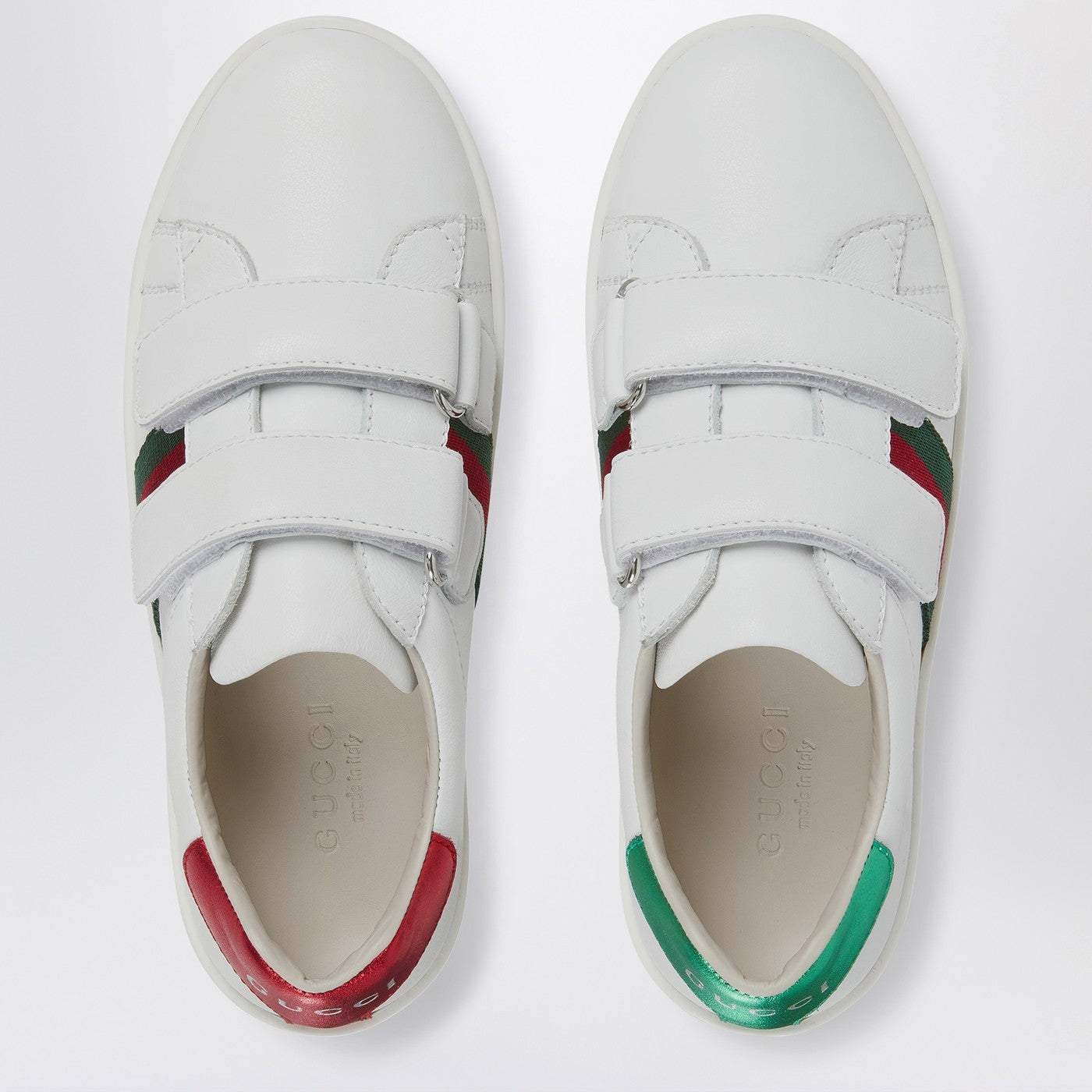Ace white Sneakers with Web ribbon