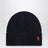 Strickmütze mit Logo aus Wolle und Kaschmir in Navy