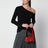 Hazel kleine rote Ledertasche