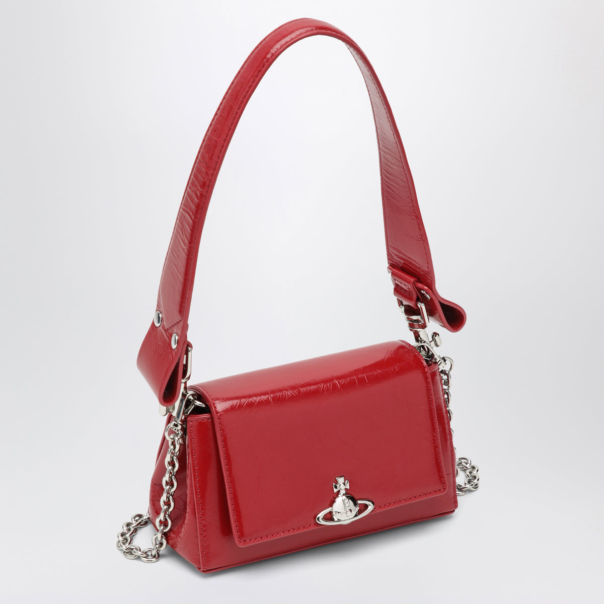 Hazel kleine rote Ledertasche