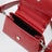 Hazel kleine rote Ledertasche