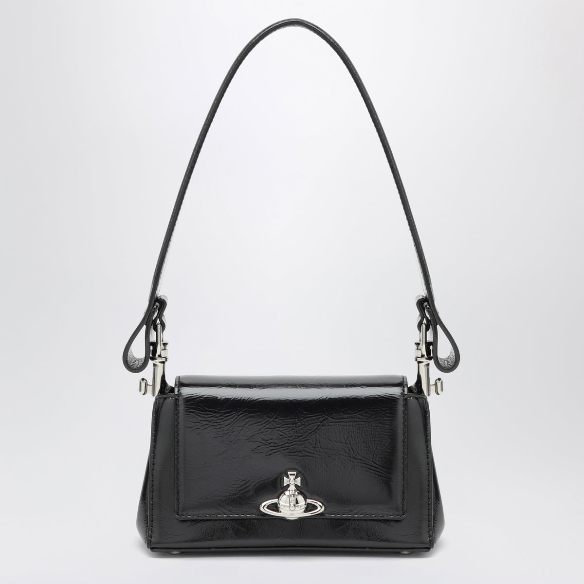 Hazel Small black leather bag