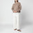 Maglione girocollo Cru beige in misto cashmere