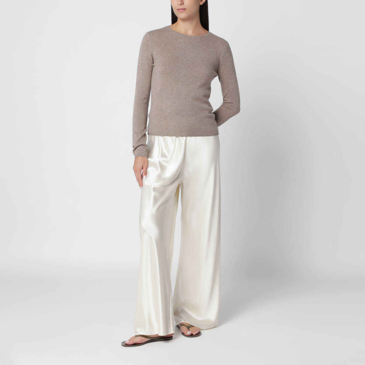 Pull Awa beige en cachemire