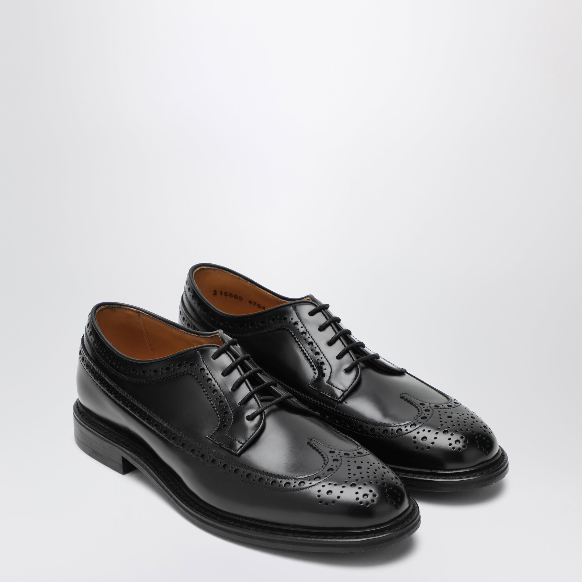 Chaussures Derby noires en cuir