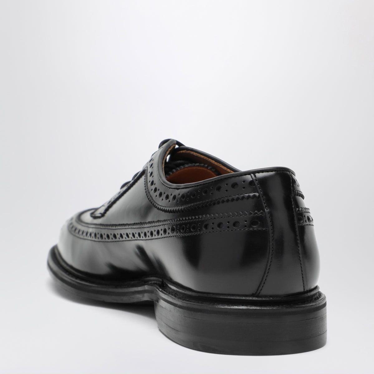 Chaussures Derby noires en cuir