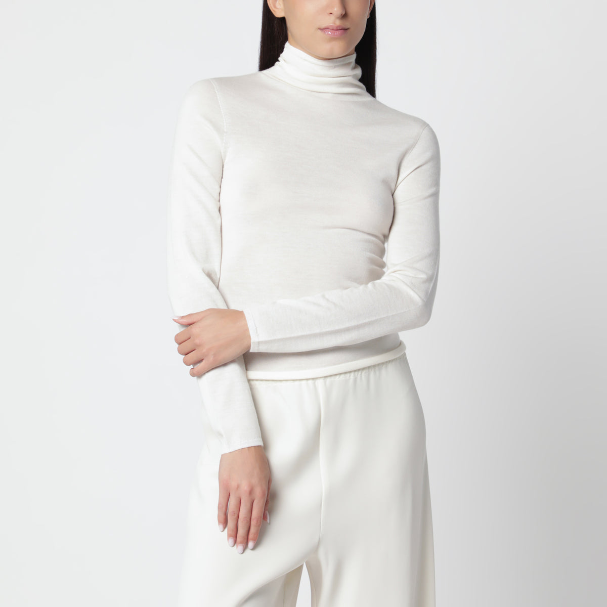 Farra cremefarbener Kaschmir-Rollkragenpullover