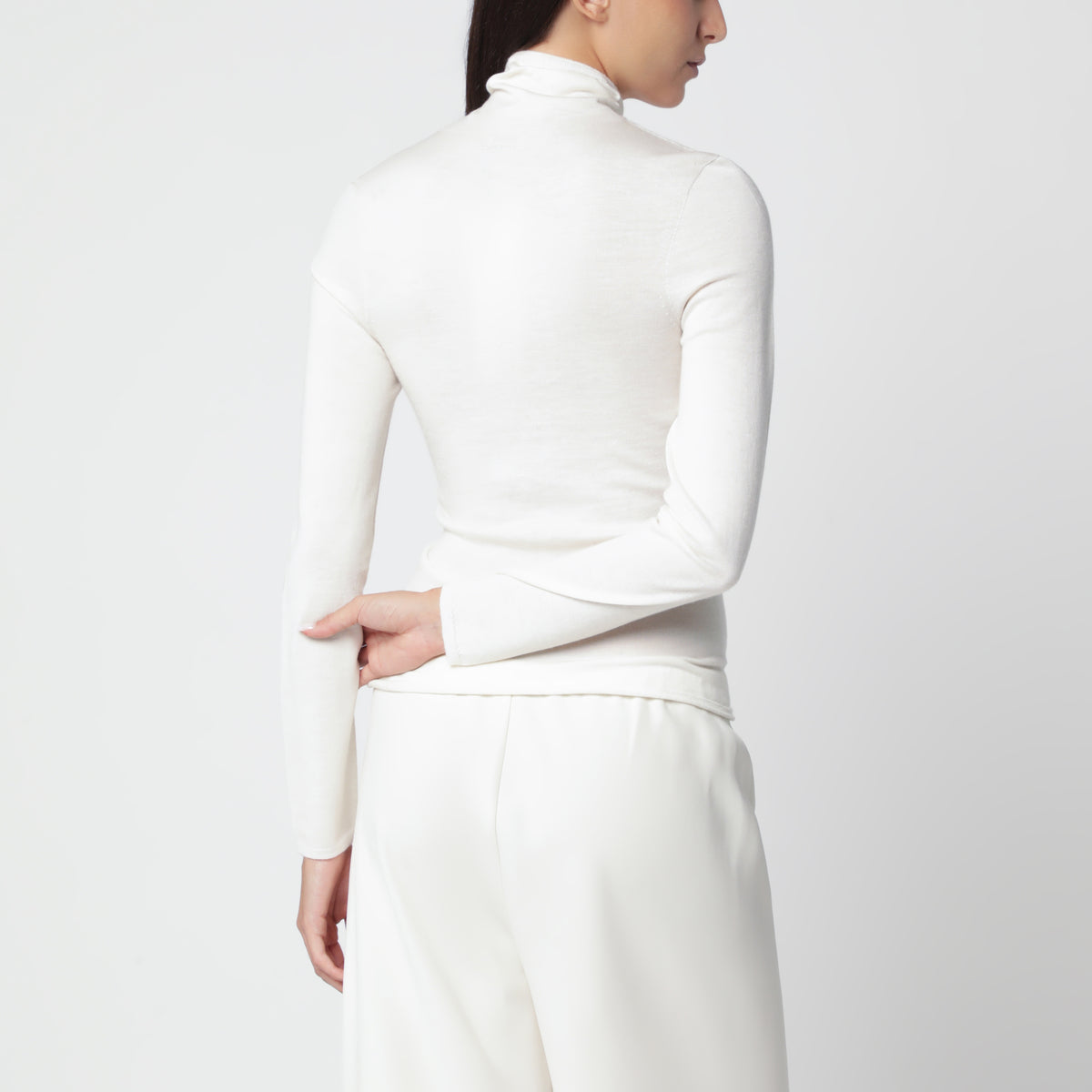 Farra cremefarbener Kaschmir-Rollkragenpullover