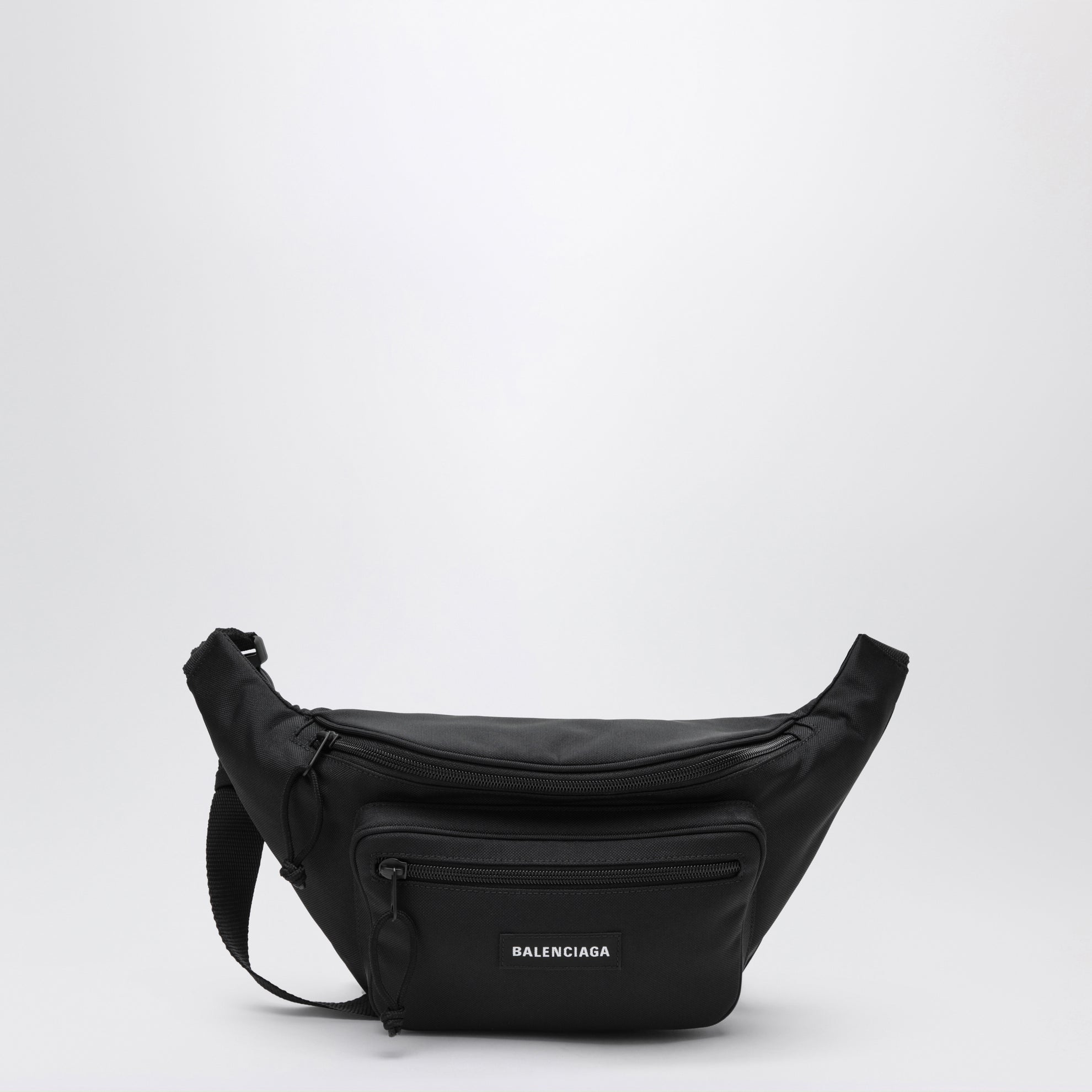 Sac banane Explorer en nylon noir avec logo