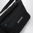 Sac banane Explorer en nylon noir avec logo