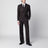 Brown double-breasted suit in wool