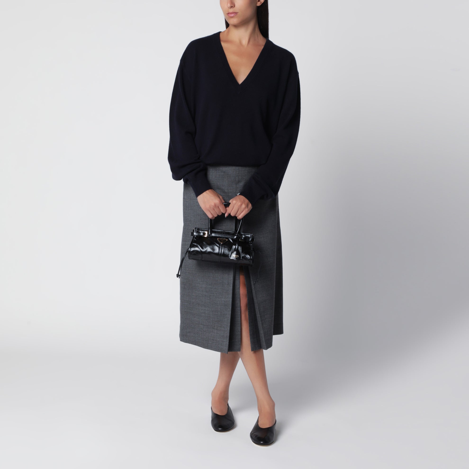 Maglione Ben navy in cashmere