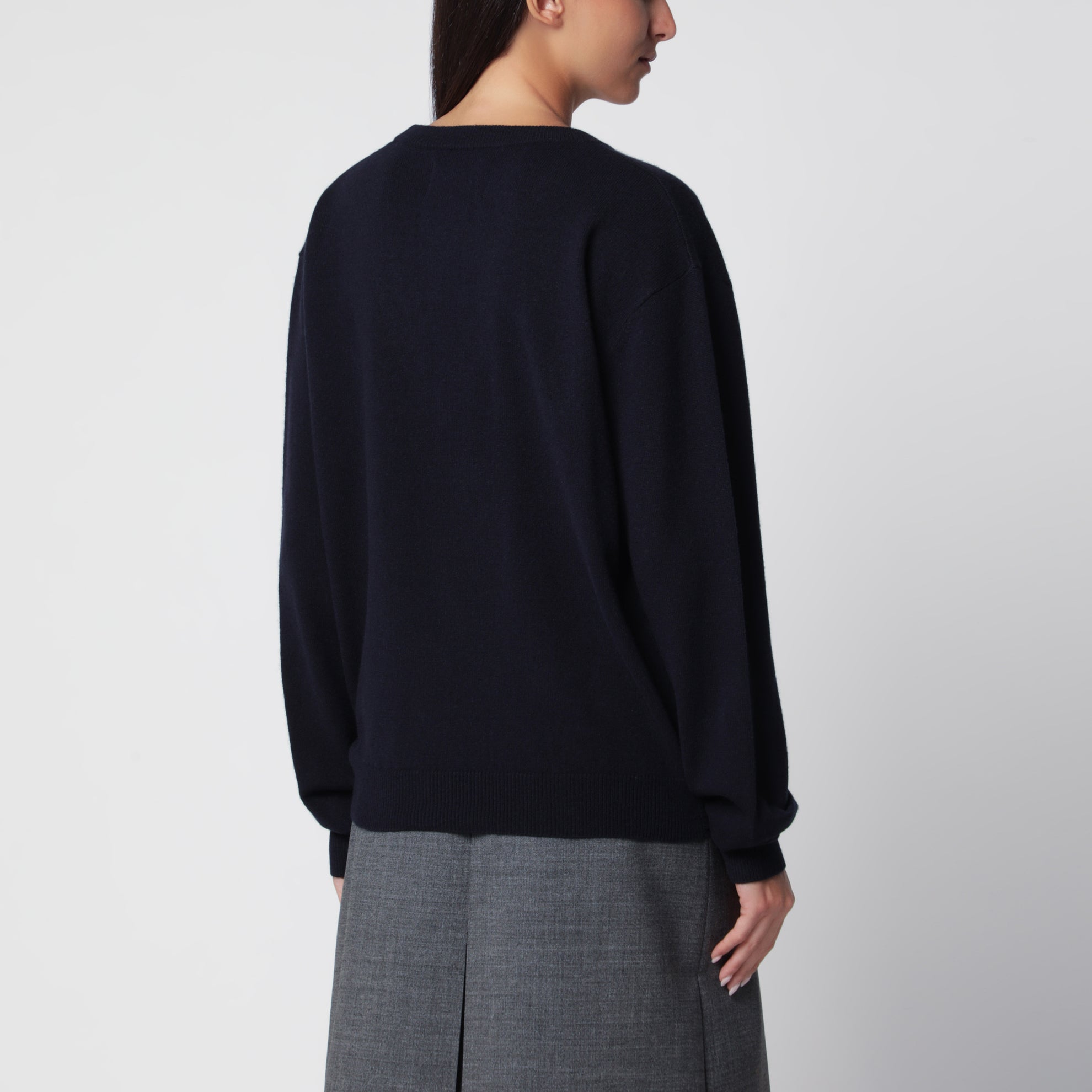 Maglione Ben navy in cashmere