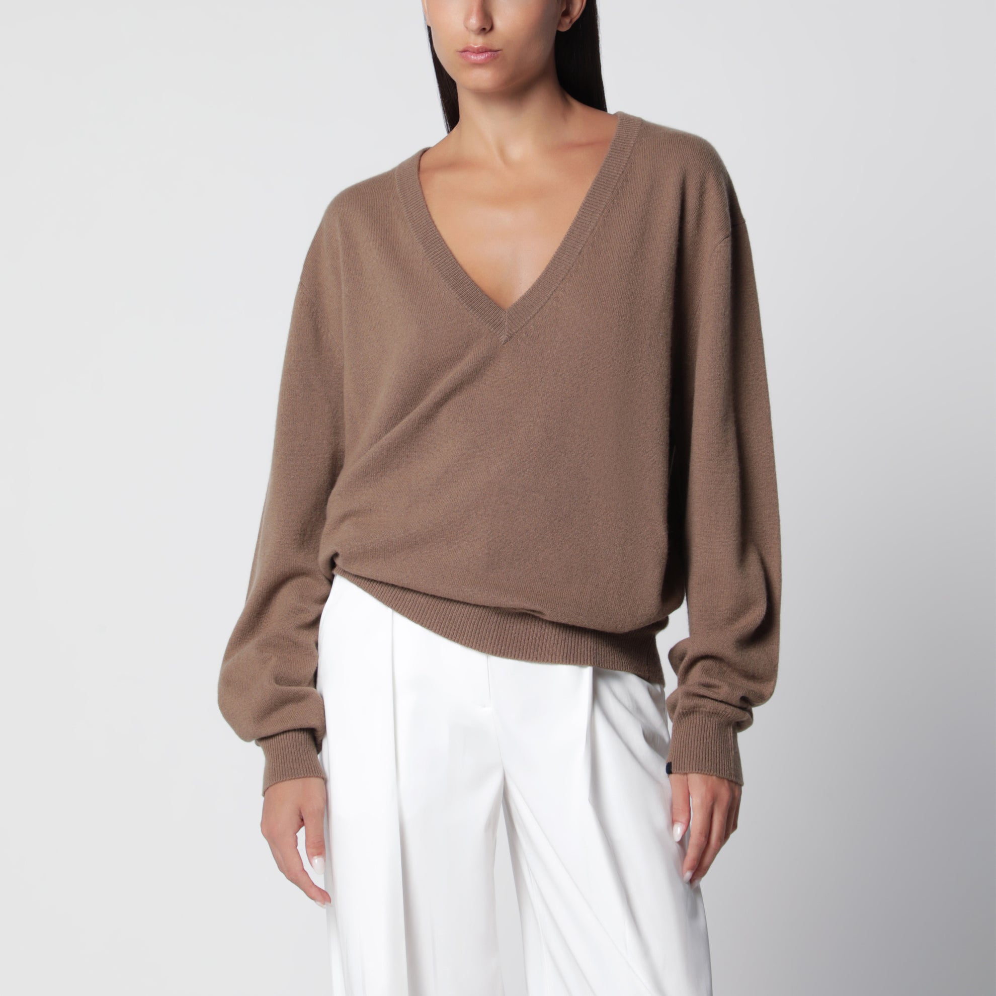 Ben Chai cashmere V-neck sweater