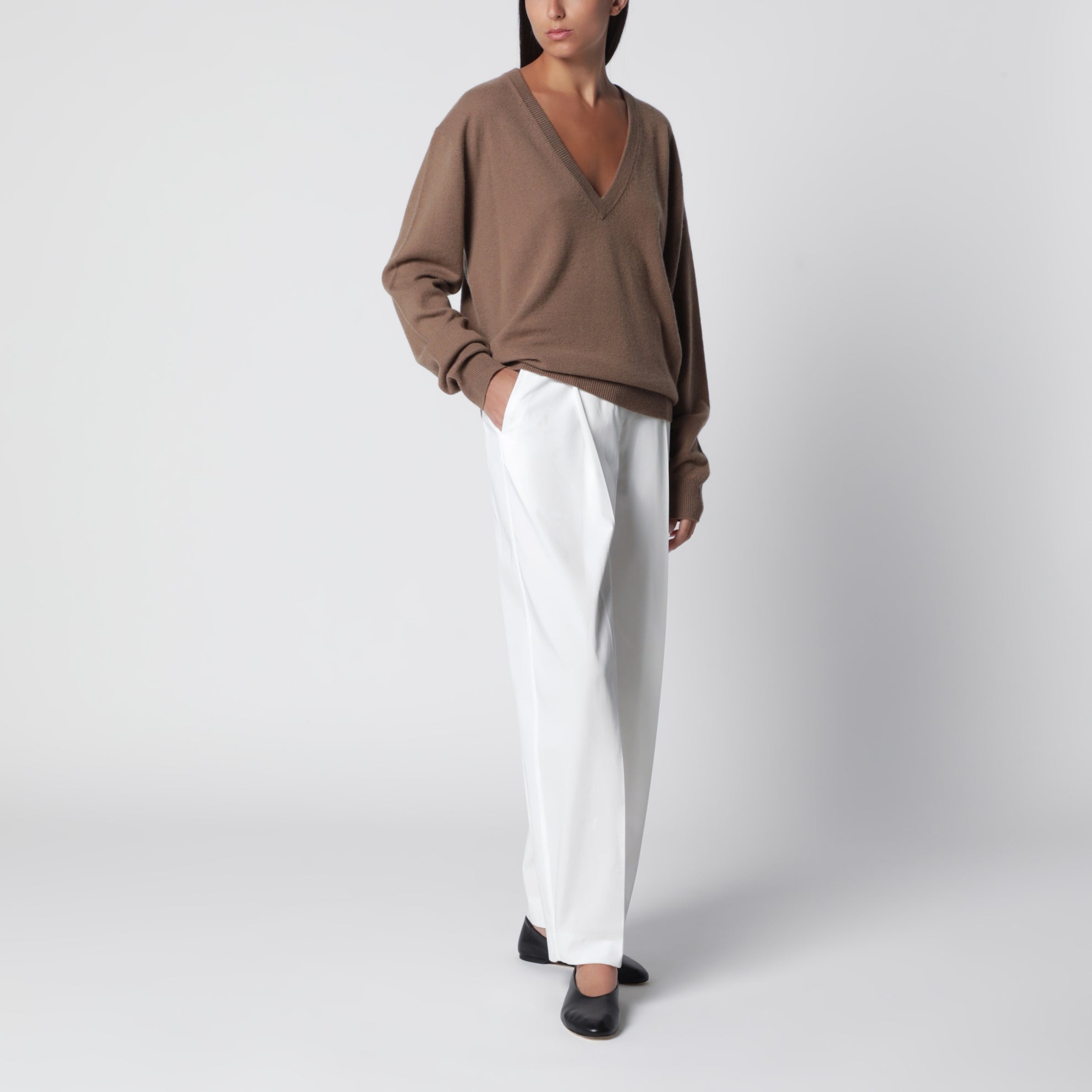 Ben Chai cashmere V-neck sweater