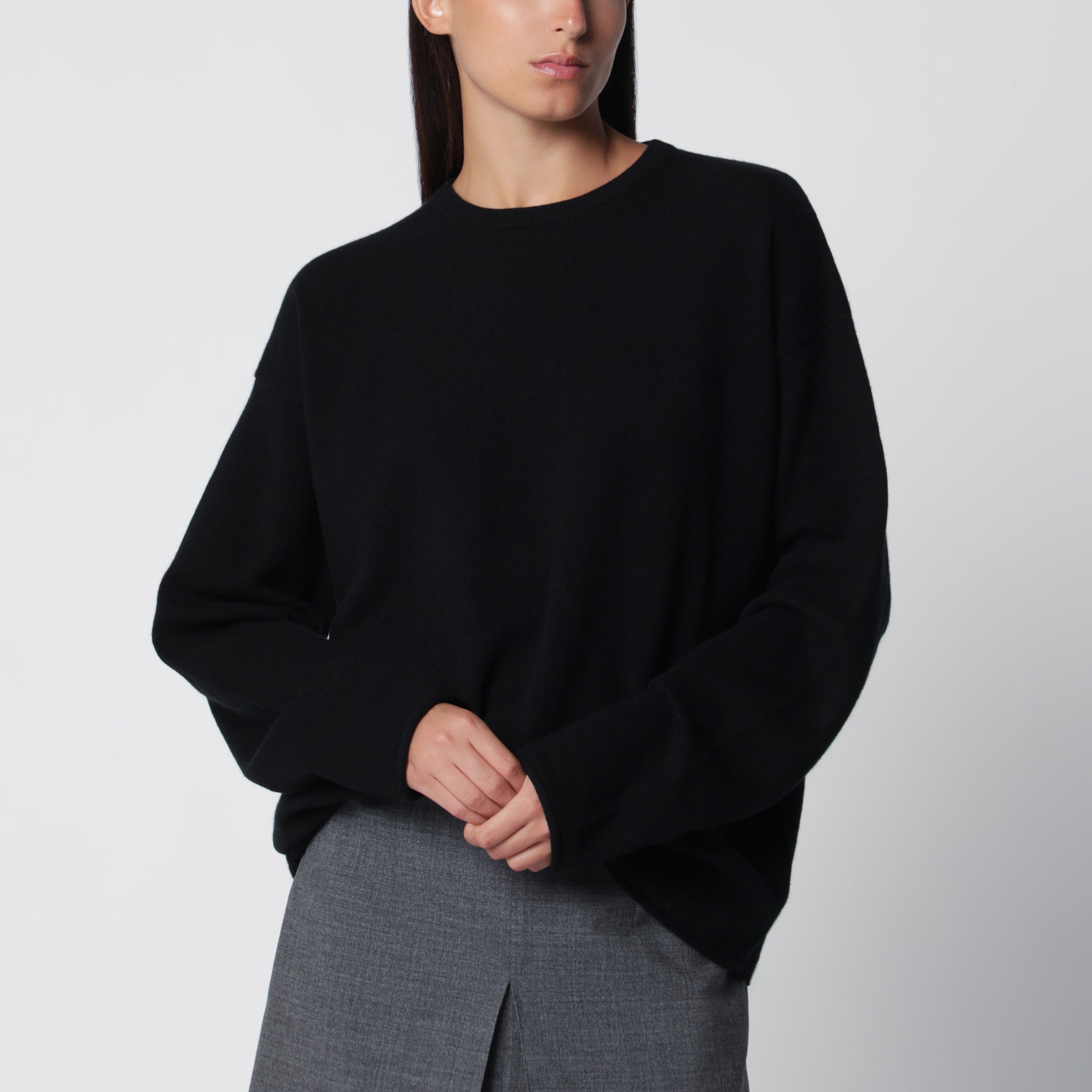 Maglione Paolo raven in cashmere