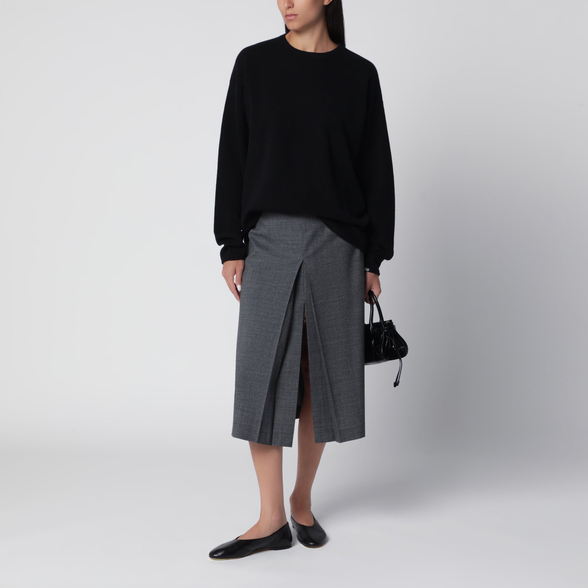 Maglione Paolo raven in cashmere