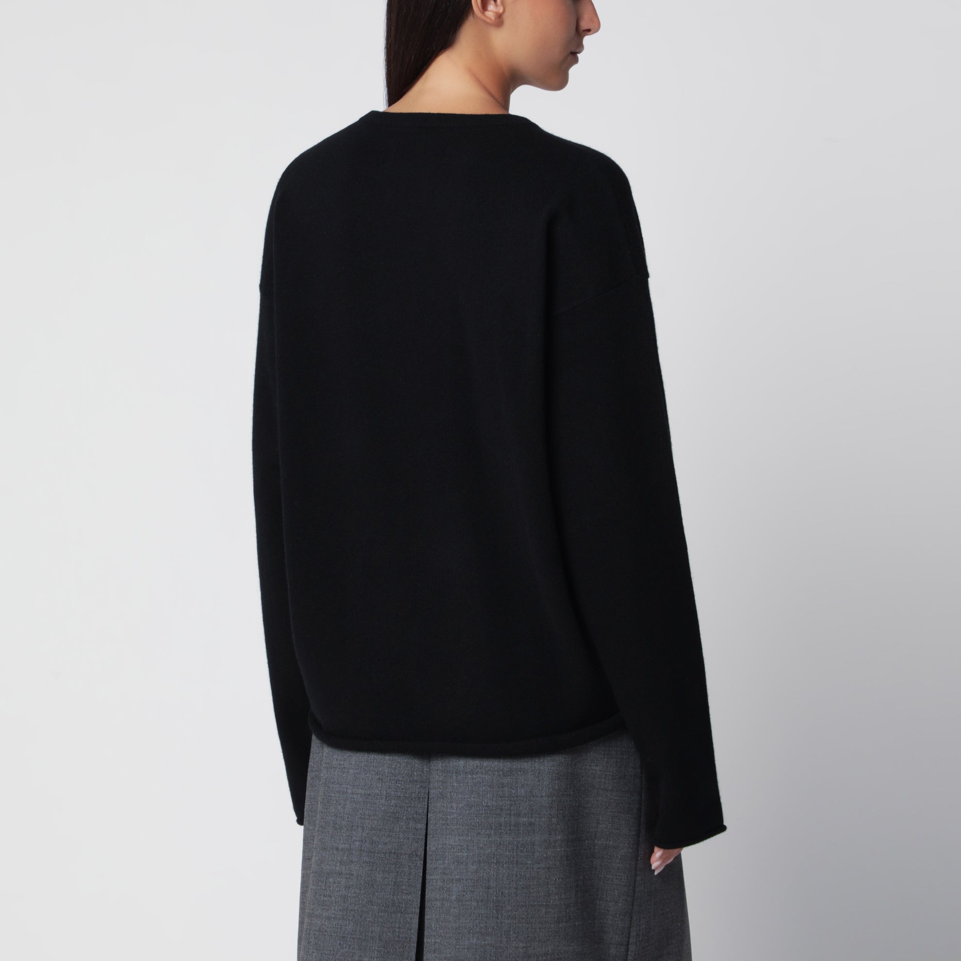 Maglione Paolo raven in cashmere