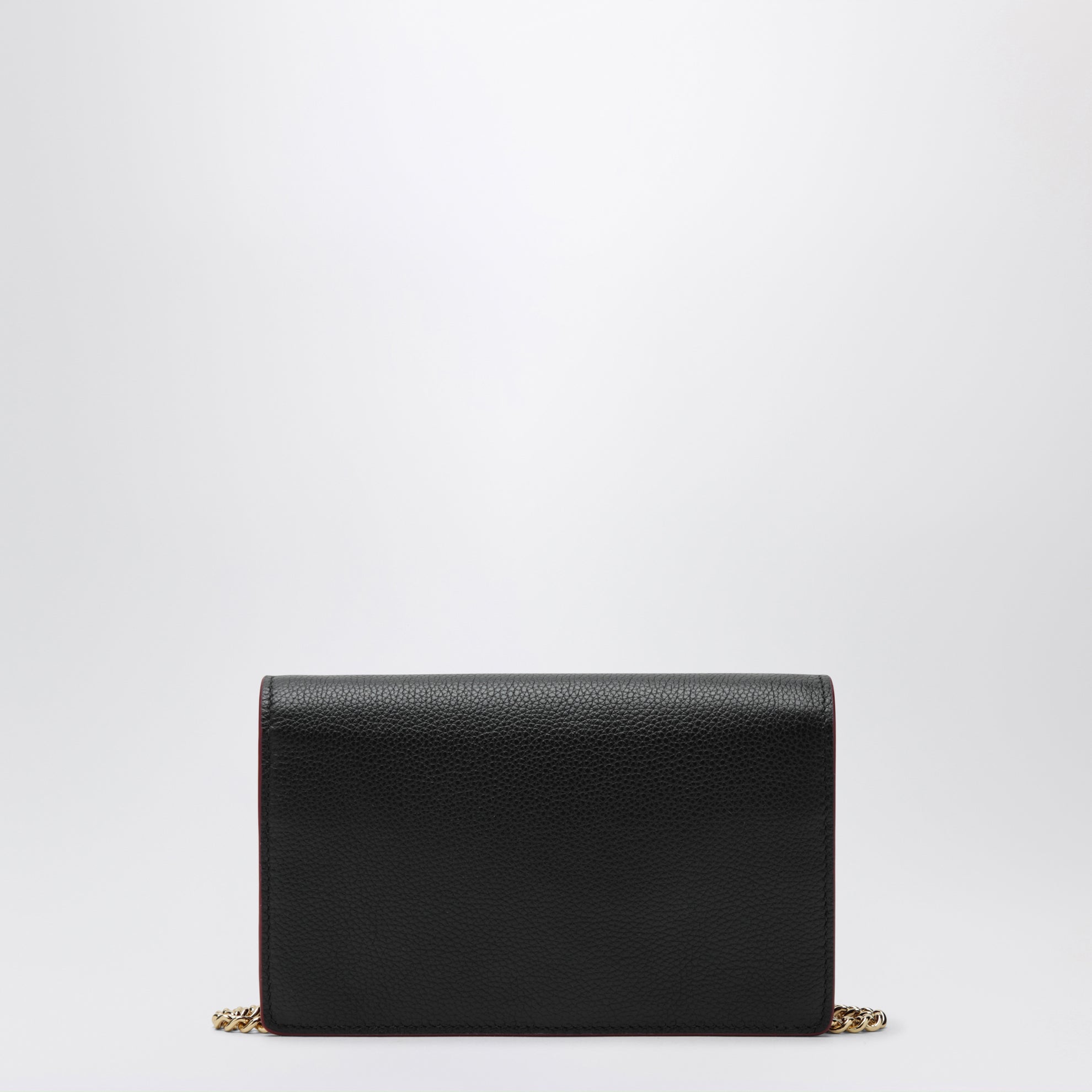 GG Marmont wallet with chain black/red