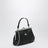 Granny Frame Bag in black grained PU