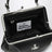 Granny Frame Bag in black grained PU