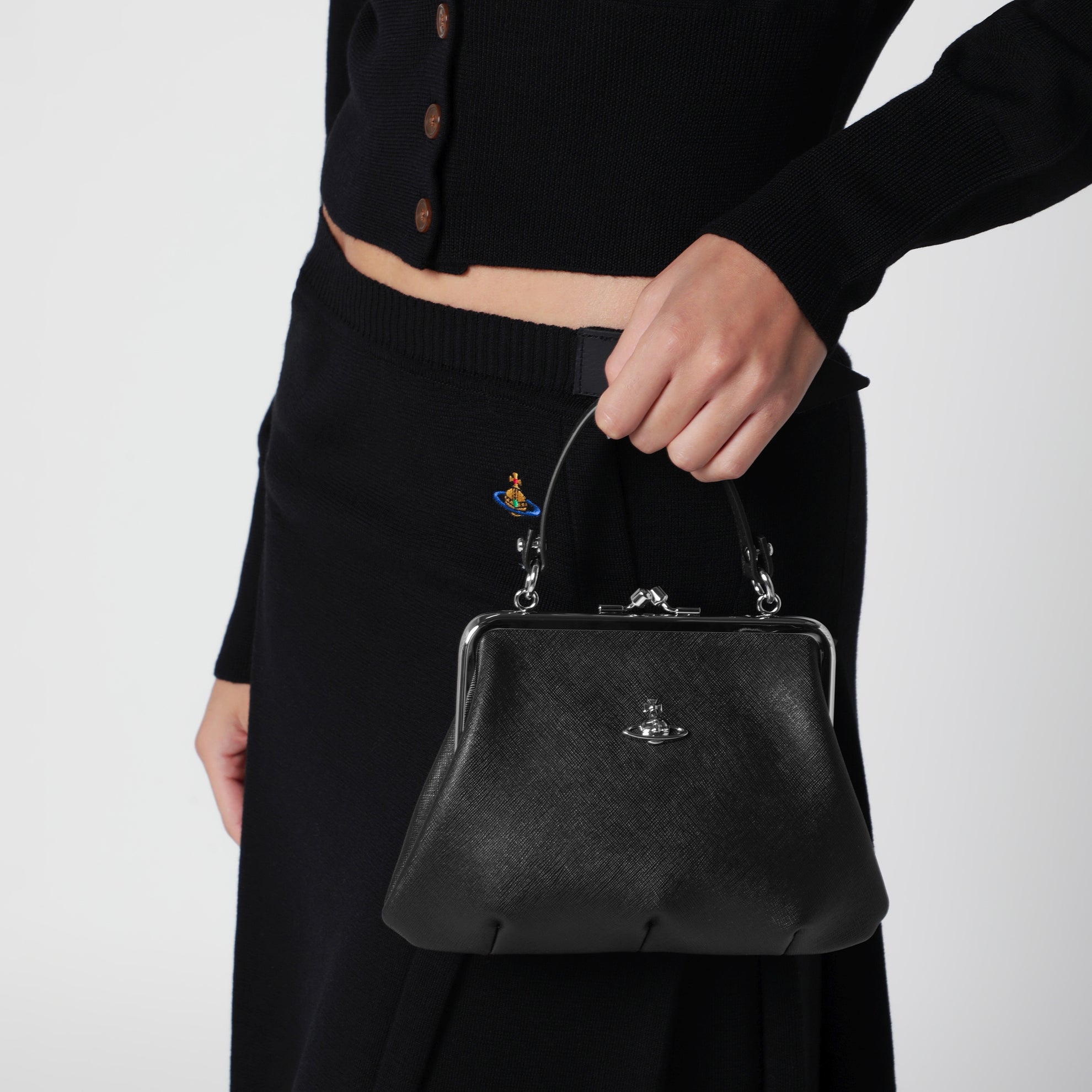 Sac Granny Frame Purse noir