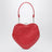 Borsa a tracolla Belle Heart rossa in pelle
