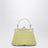 Charm bag in lime croc-effect patent leather