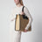 Borsa tote Troy effetto rafia color naturale