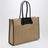 Borsa tote Troy effetto rafia color naturale
