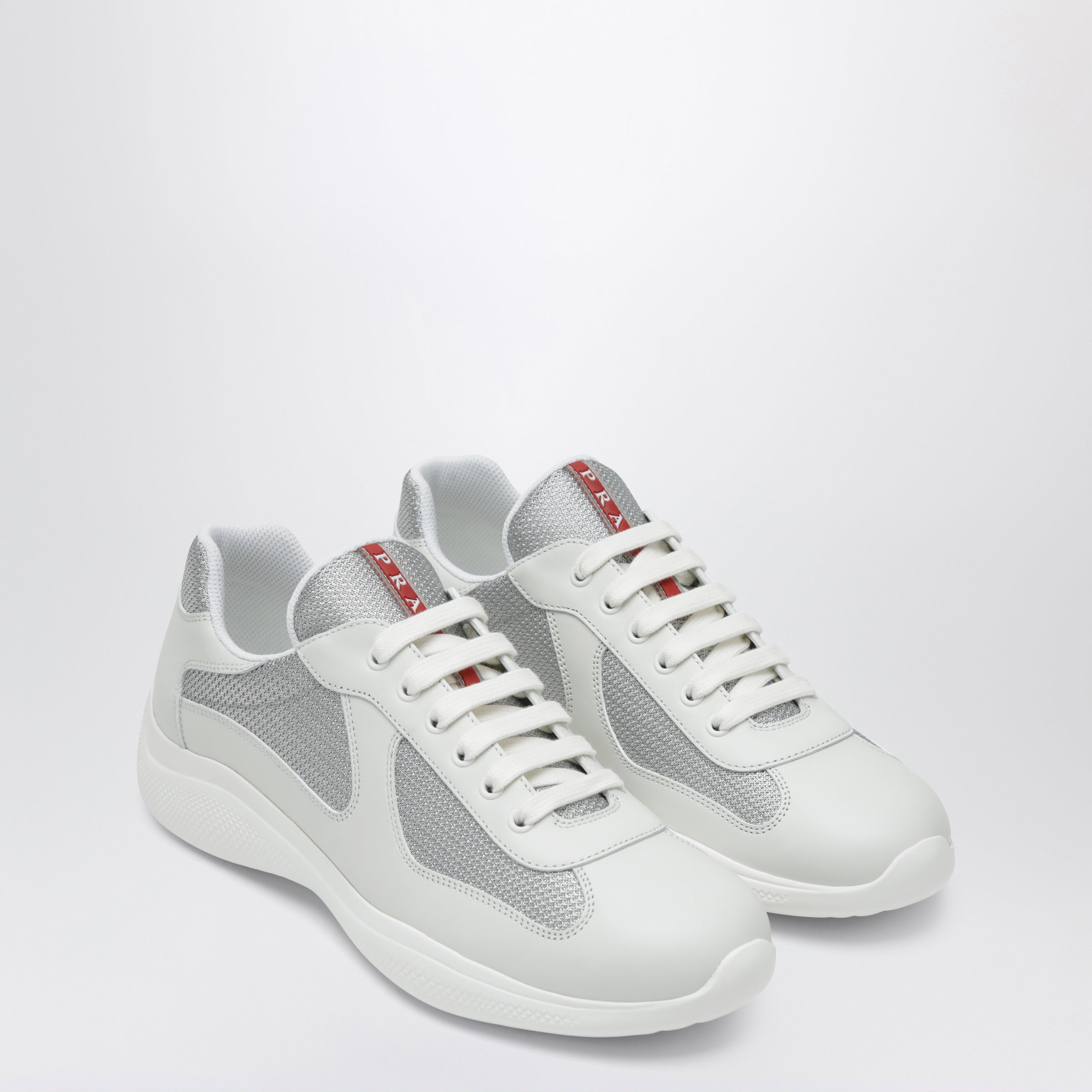 Prada White/silver America's Cup trainers | TheDoubleF
