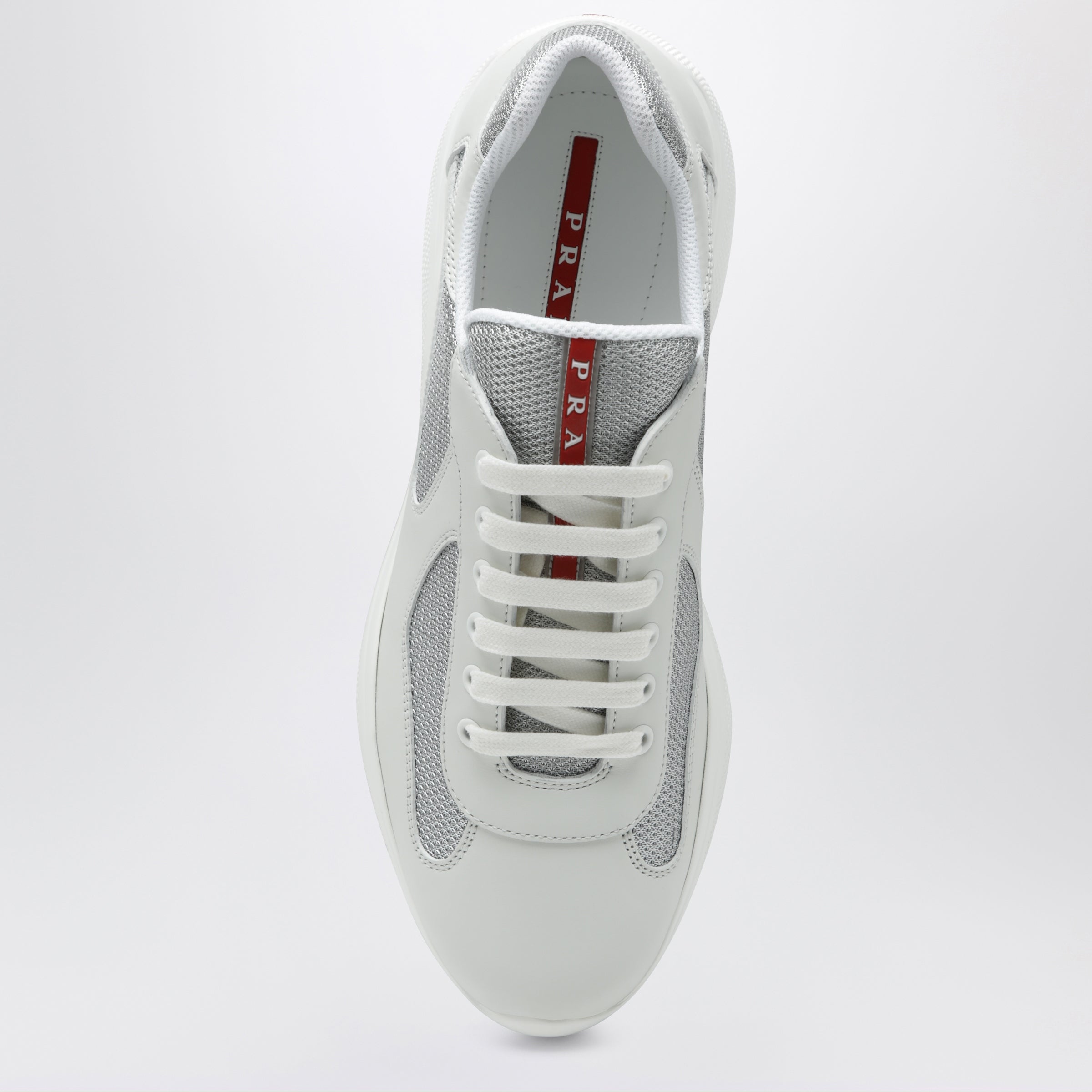 Prada White/silver America's Cup trainers | TheDoubleF