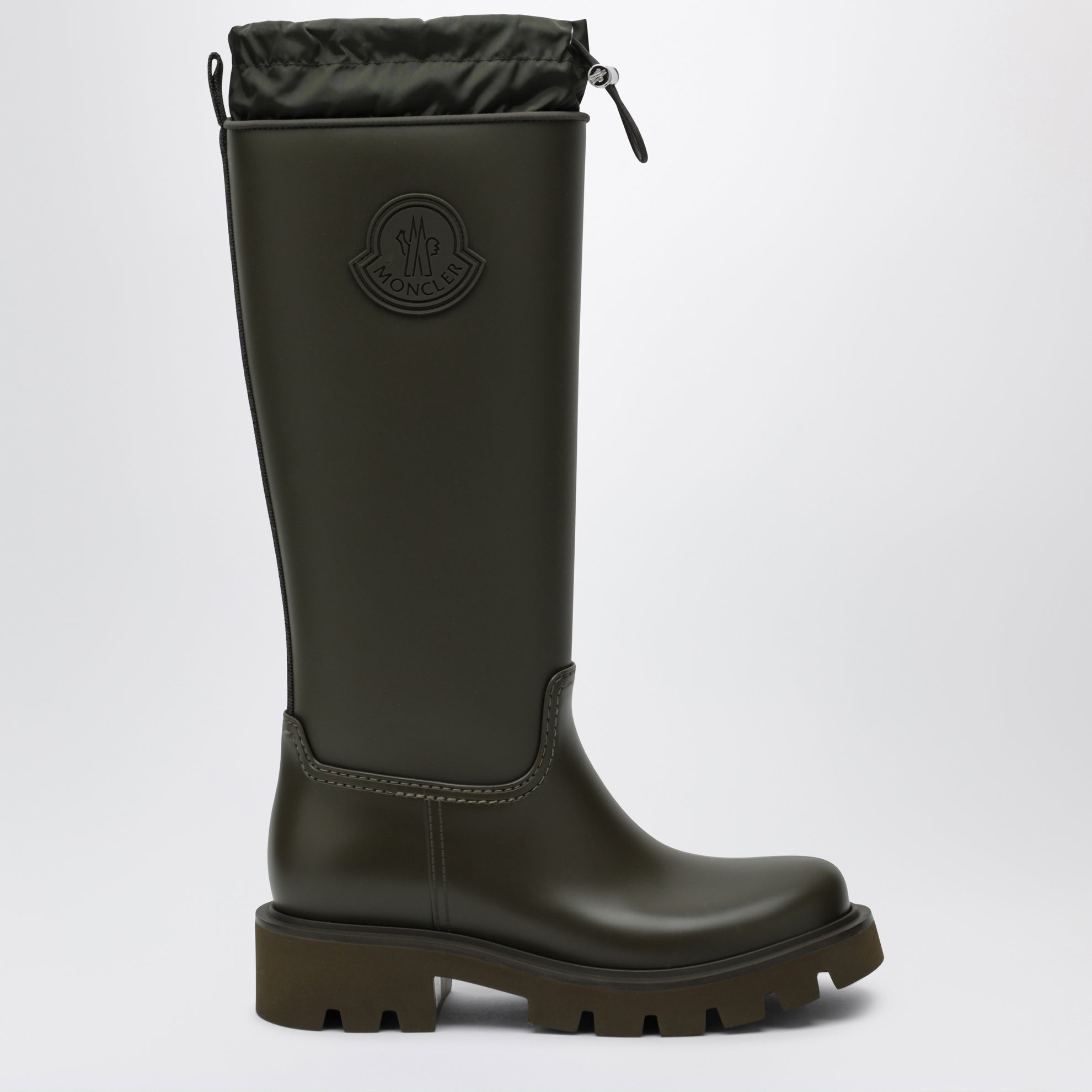 Kickstream High waterproof rain boots in PVC green