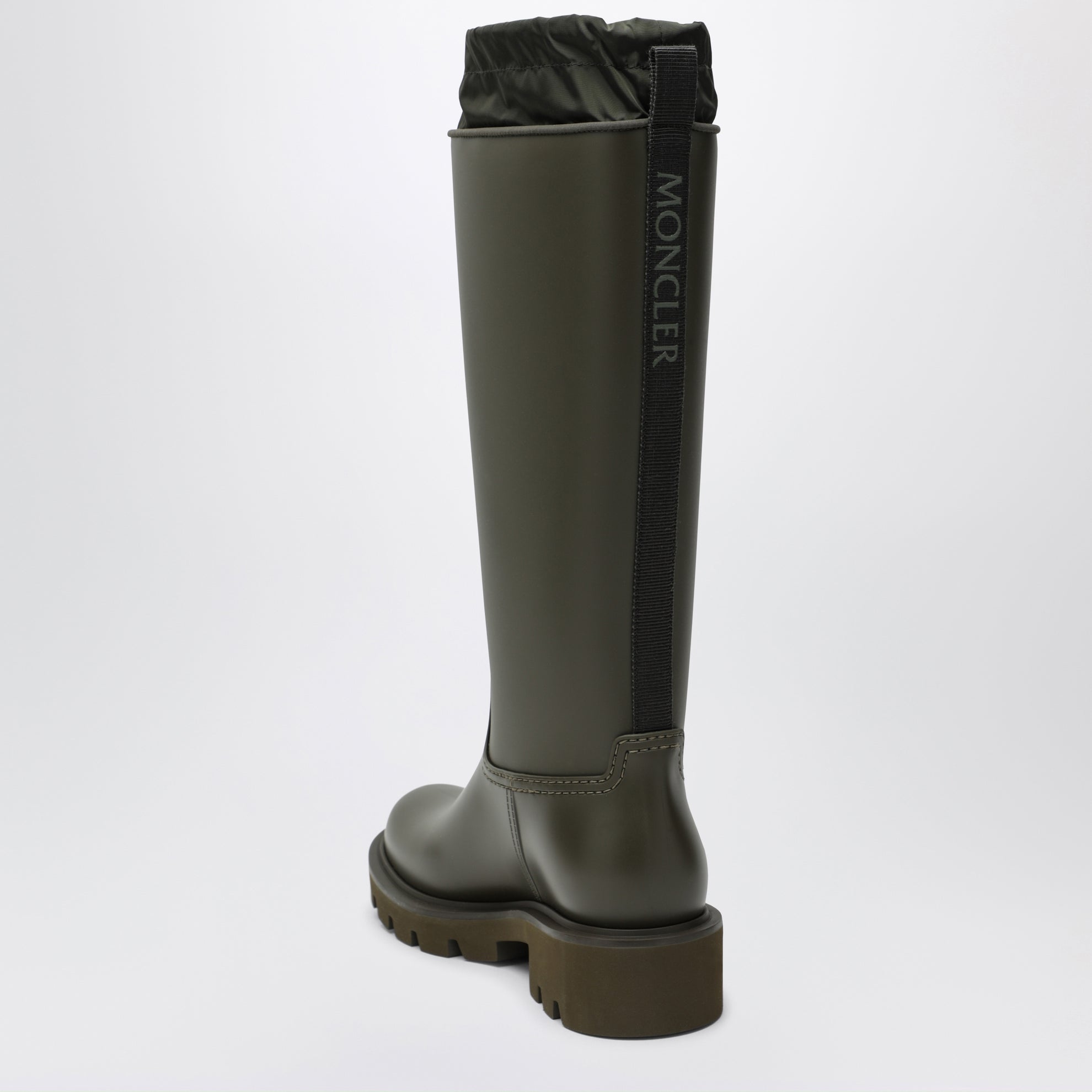 Kickstream High waterproof rain boots in PVC green