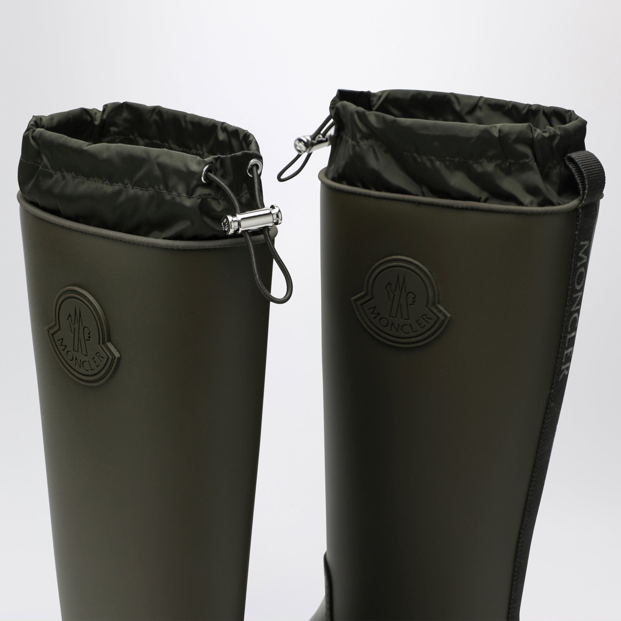 Kickstream High waterproof rain boots in PVC green