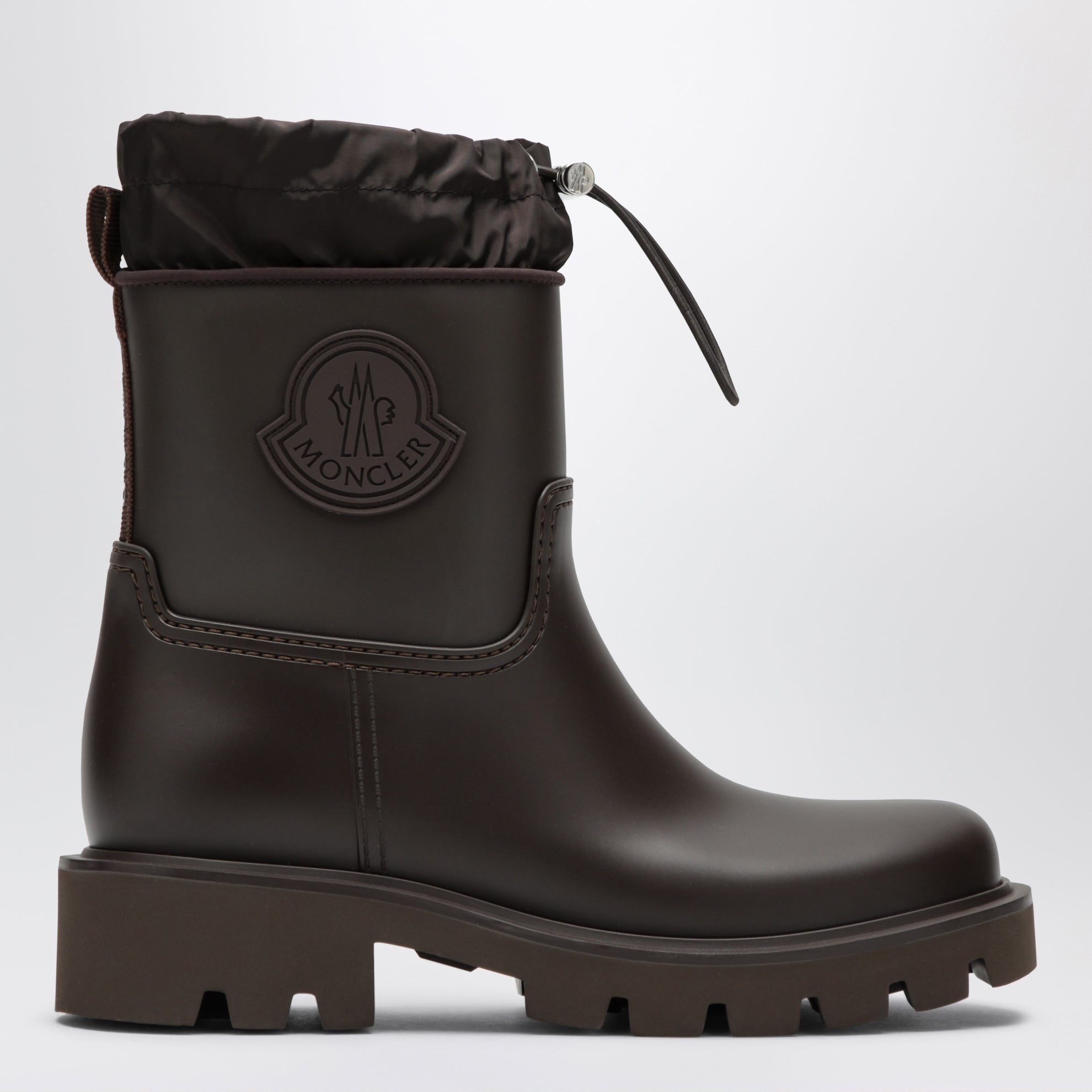 Kickstream rain boots in brown PVC and nylon