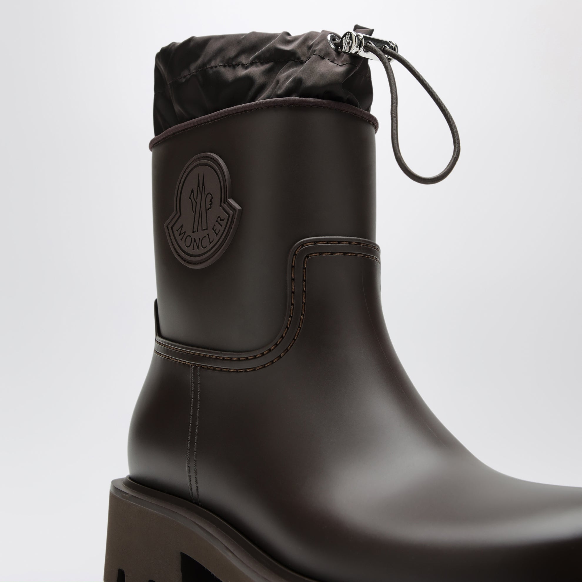Kickstream rain boots in brown PVC and nylon