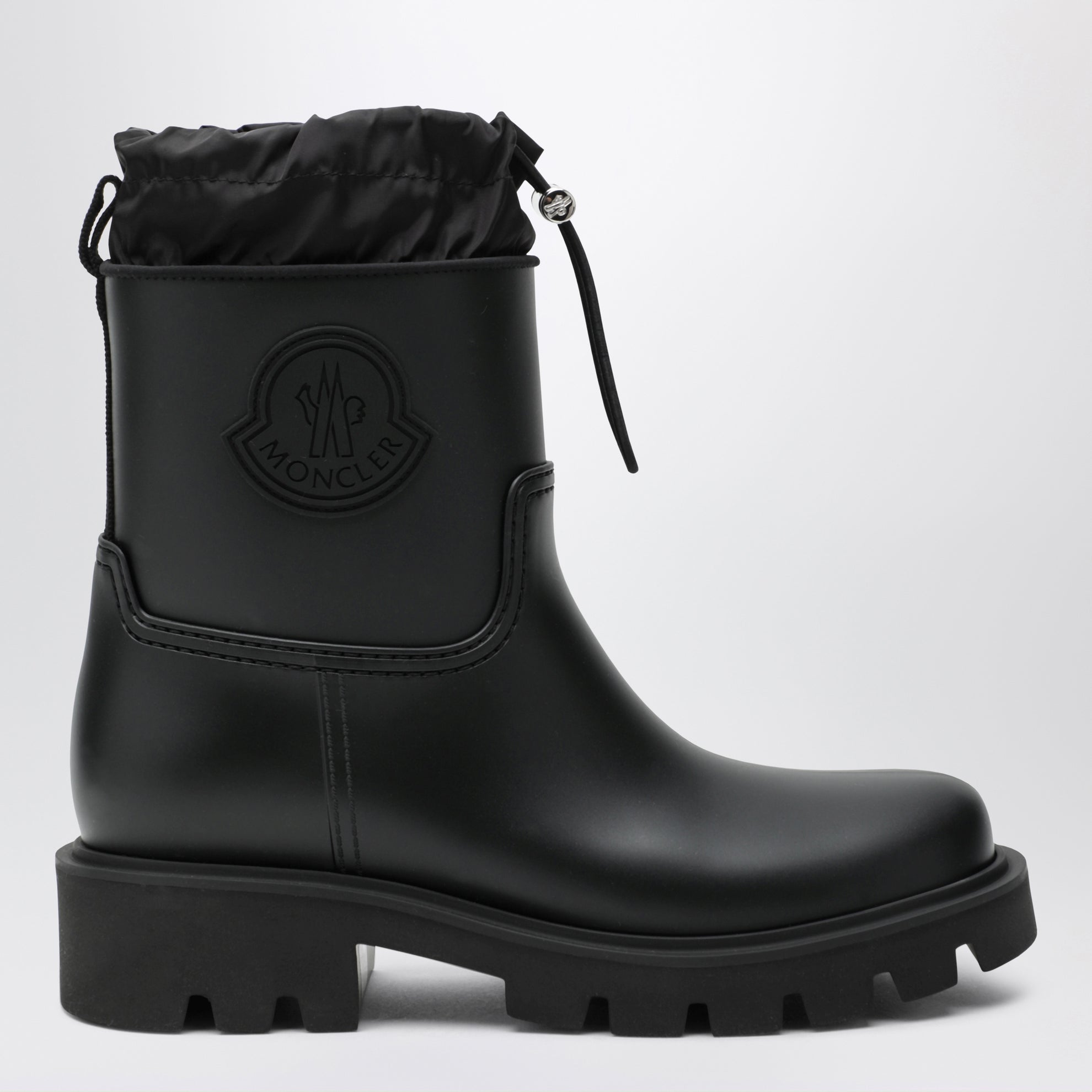 Kickstream rain boots in PVC and nylon, black