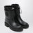 Kickstream rain boots in PVC and nylon, black