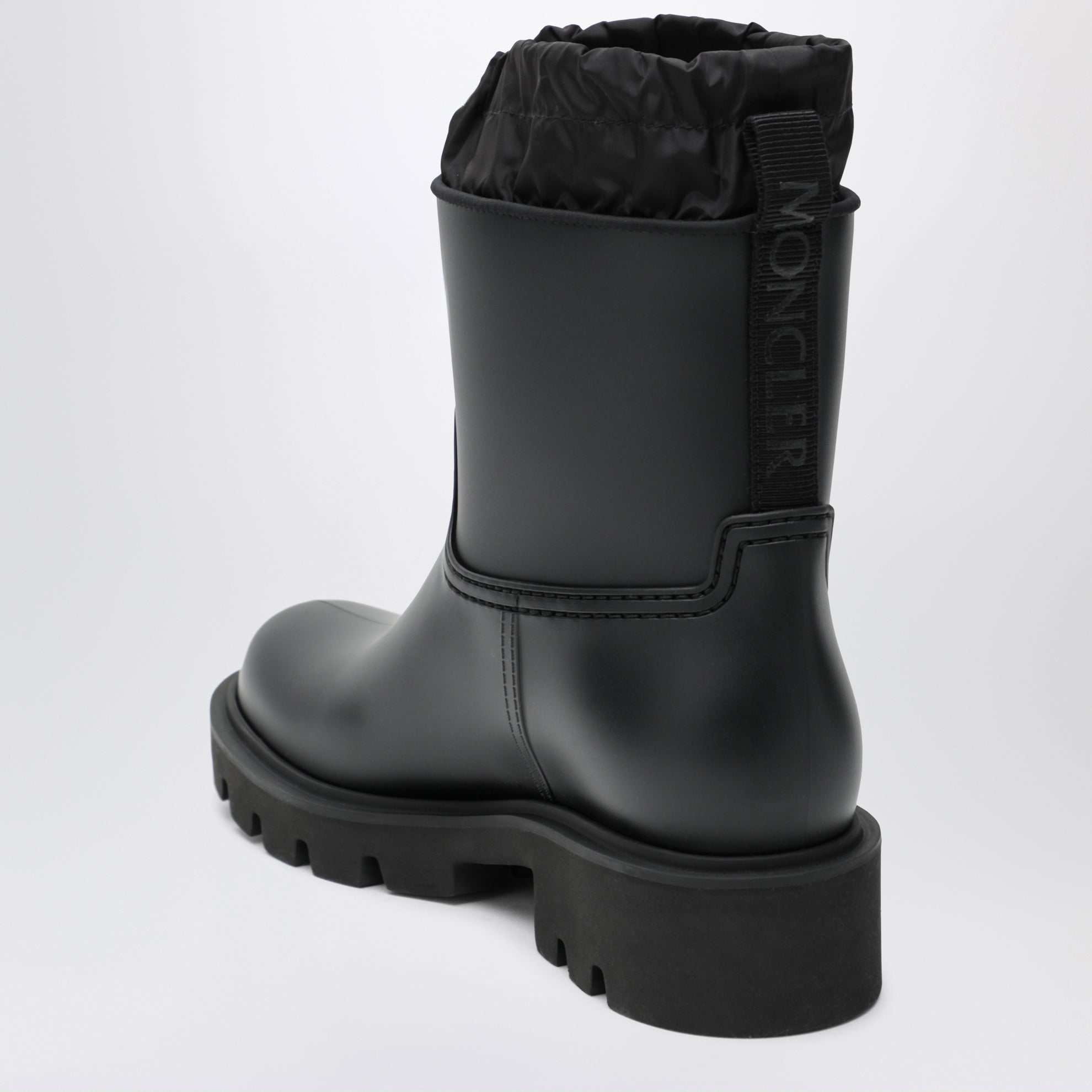 Kickstream rain boots in PVC and nylon, black