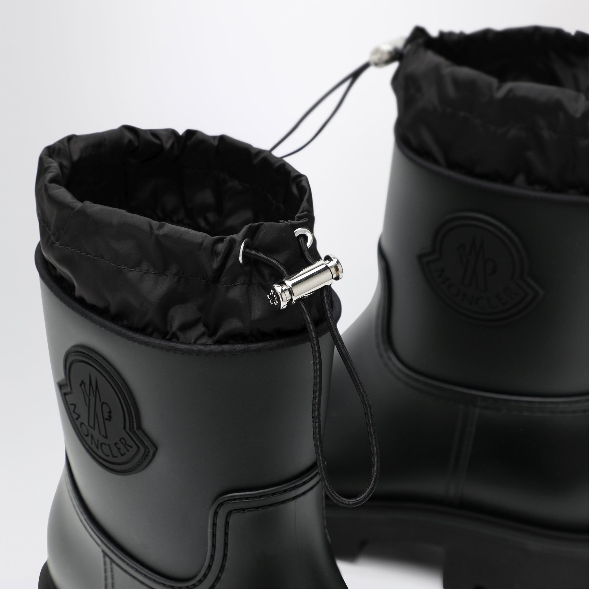Kickstream rain boots in PVC and nylon, black