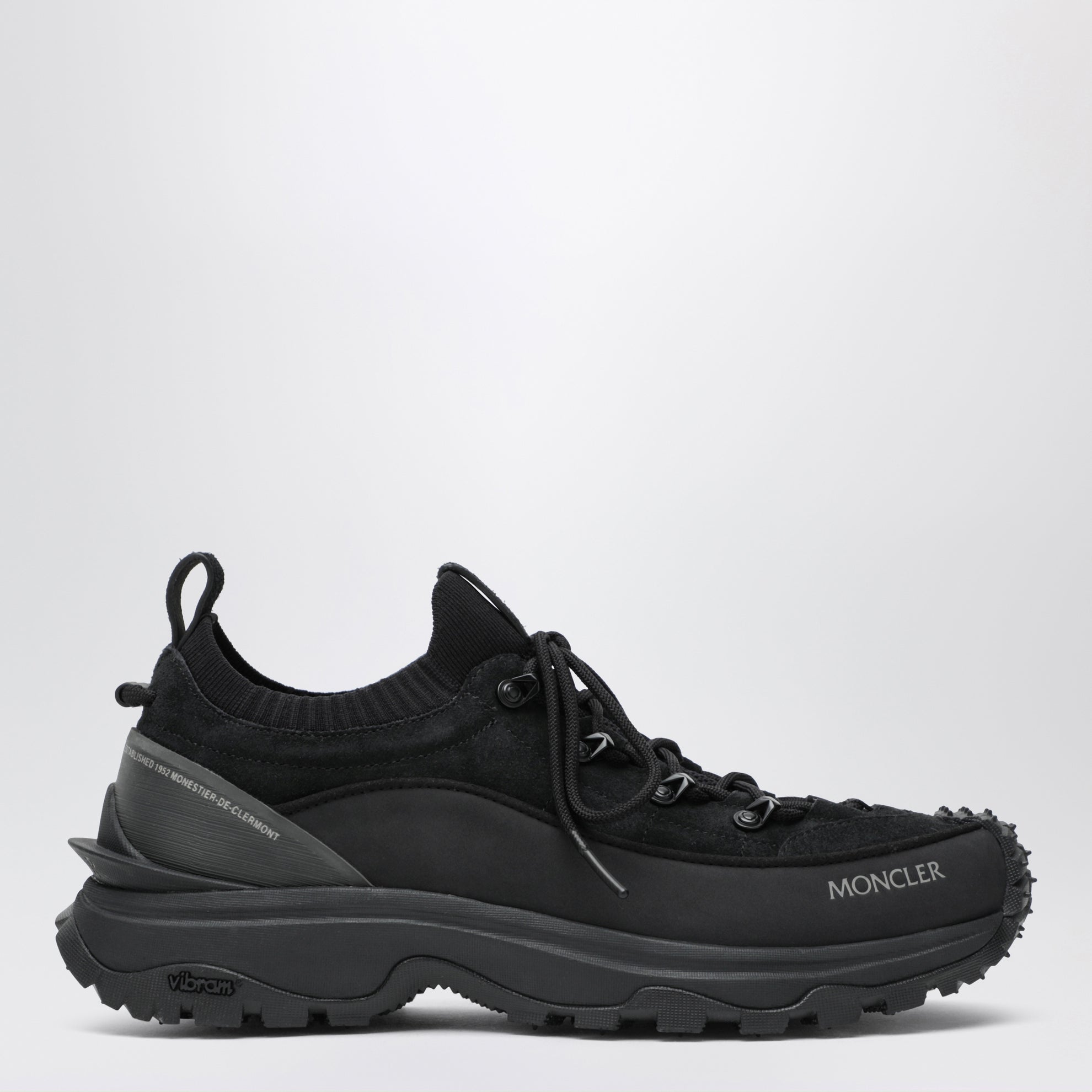 Trailgrip Lite3 suede leather sneakers in black