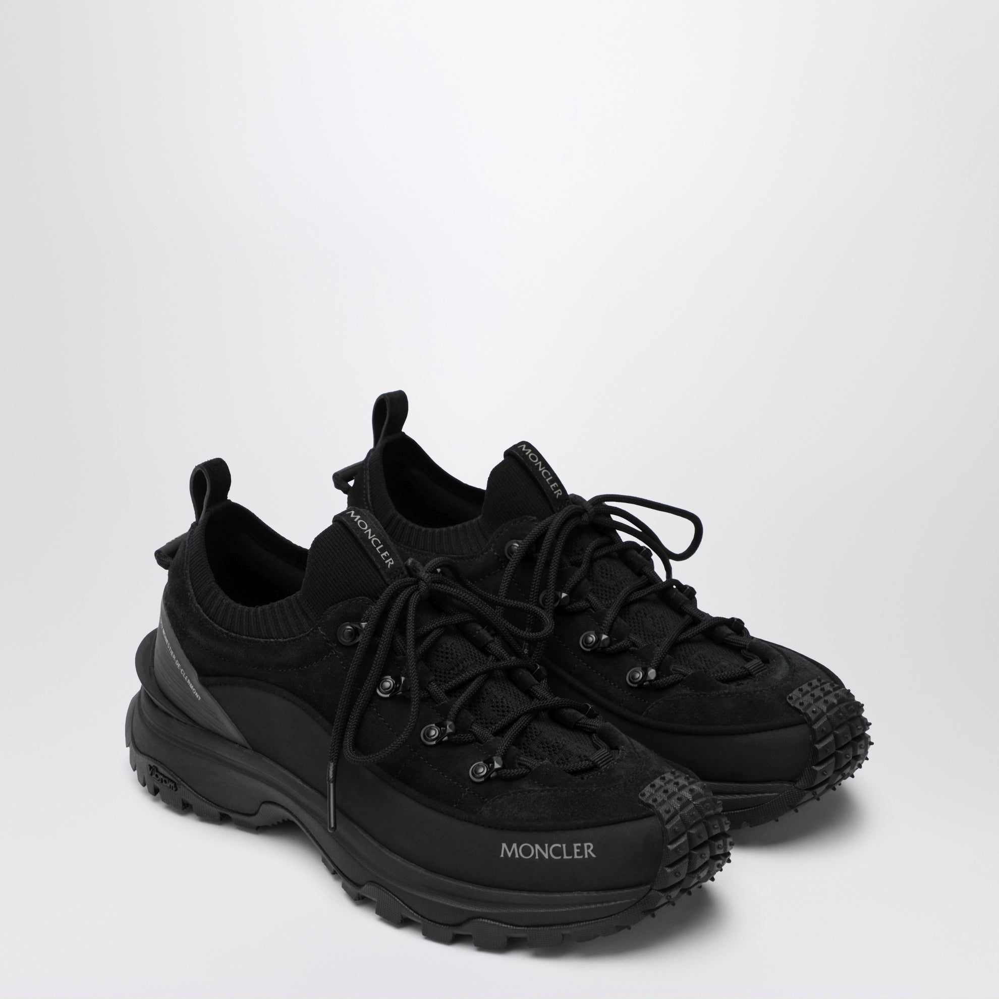 Trailgrip Lite3 suede leather sneakers in black