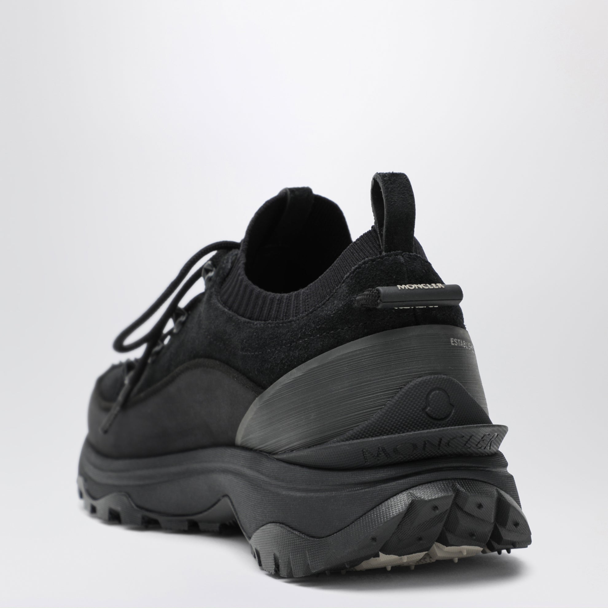 Trailgrip Lite3 suede leather sneakers in black