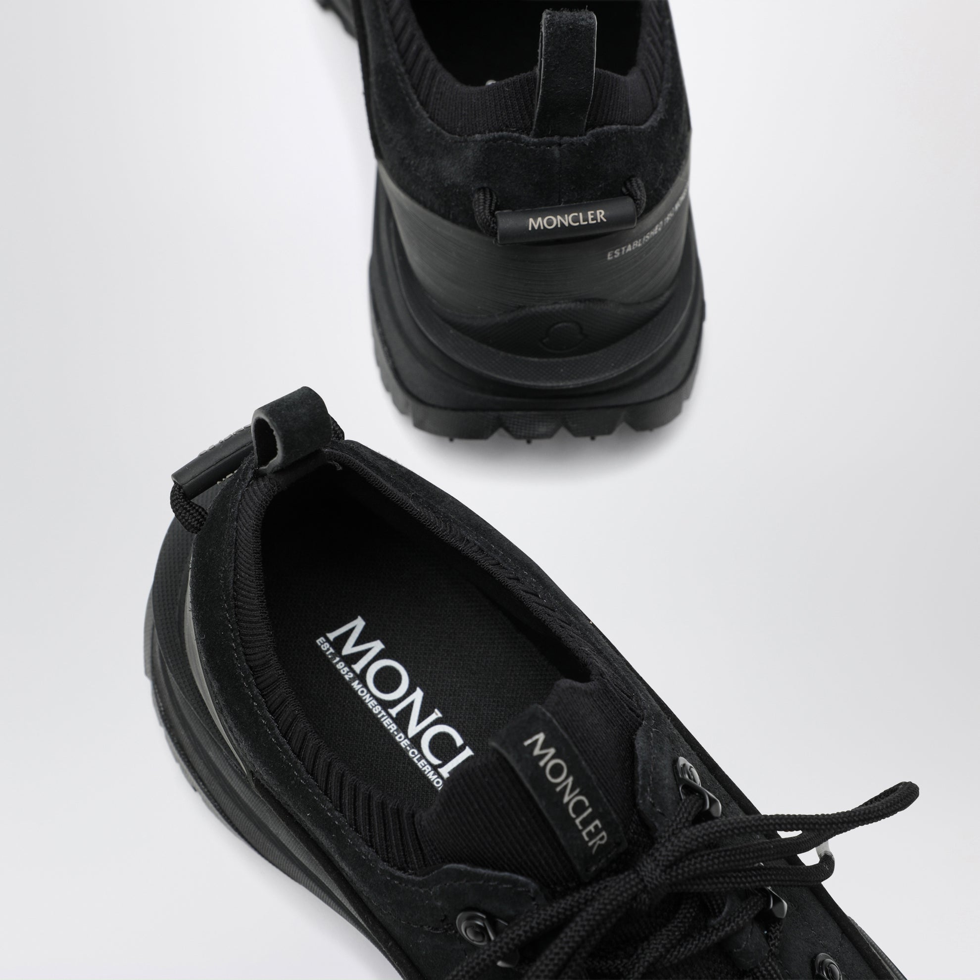 Trailgrip Lite3 suede leather sneakers in black