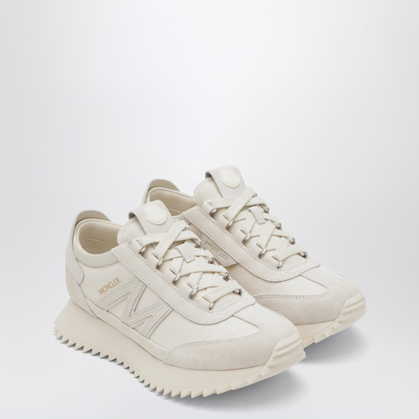 Pacey2 Sneakers aus beigem Canvas und Leder