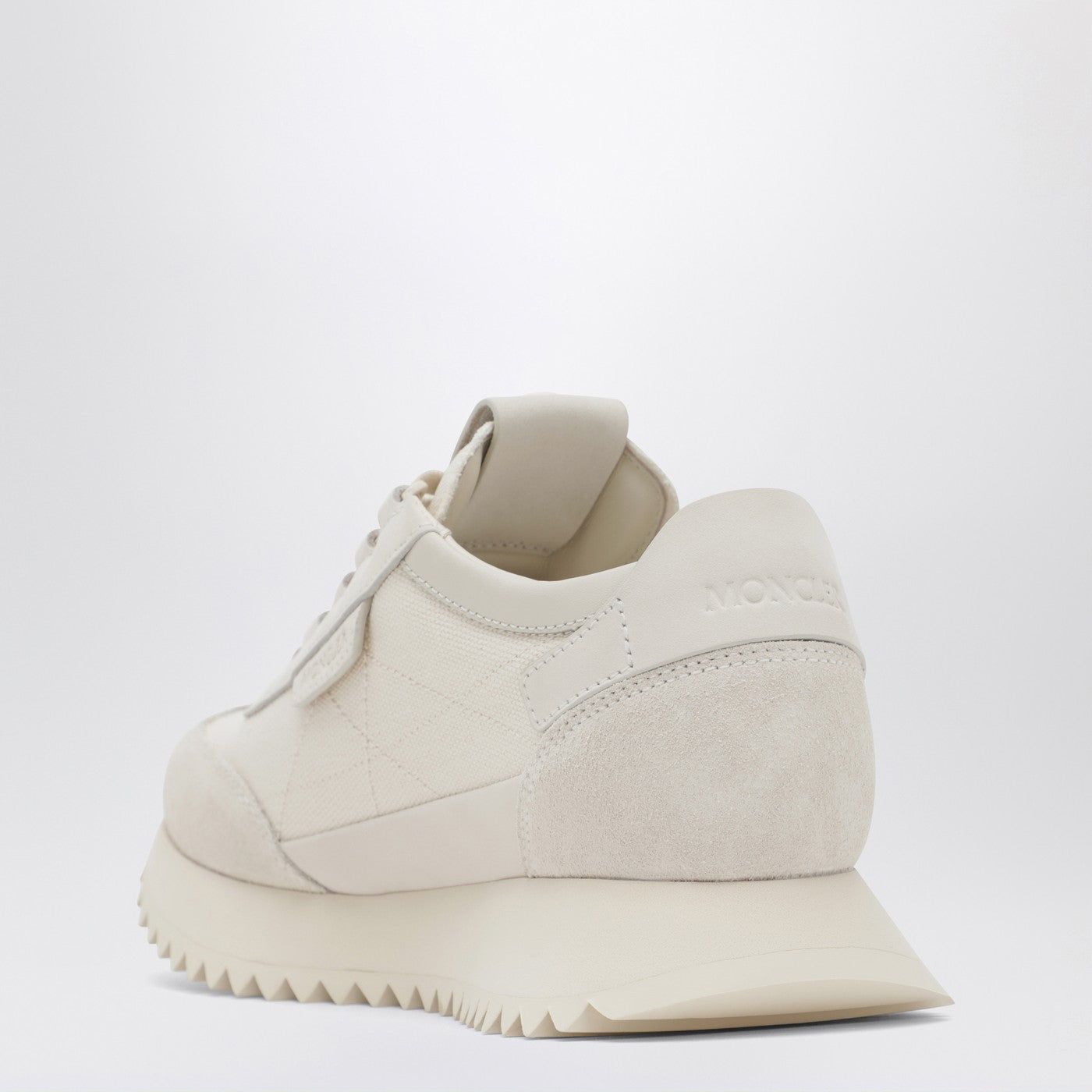 Pacey2 Sneakers aus beigem Canvas und Leder